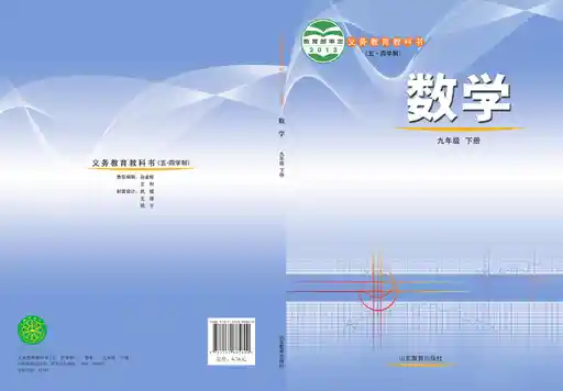 数学 鲁教版 九年级 下册 2013版 封面