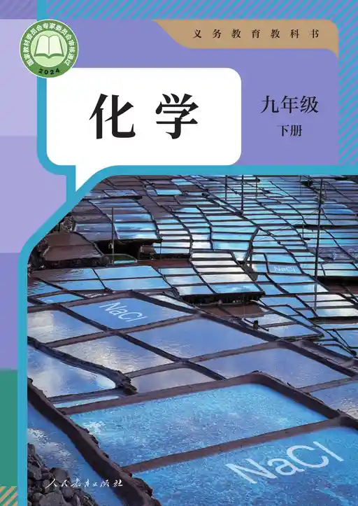 化学 人教版 九年级 下册 2024版 封面